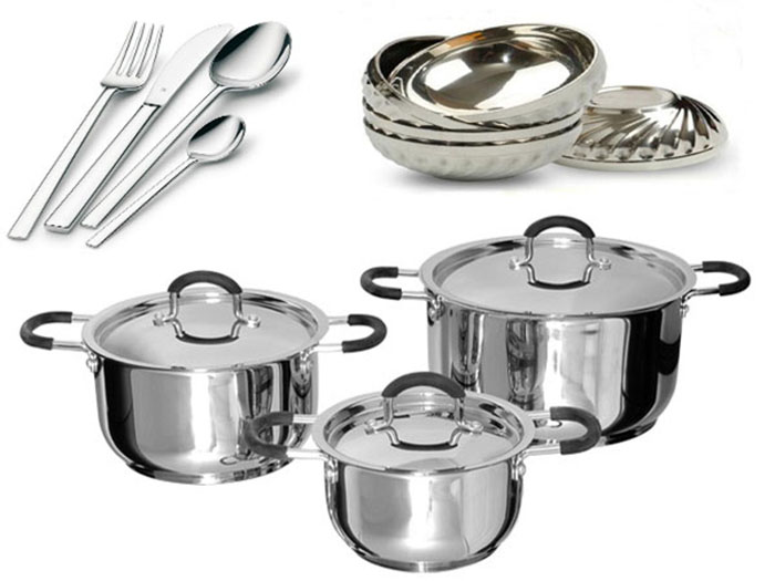 Inox 201 rất được ưa chuộng trong sản xuất các đồ dùng nhà bếp