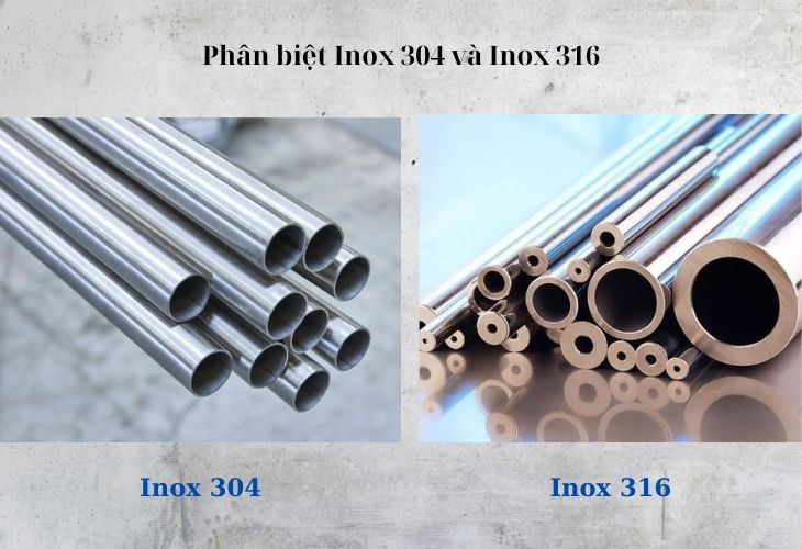 Cách phân biệt hai loại inox 304 và 316 chuẩn xác
