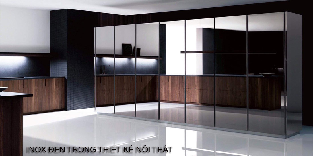Ứng dụng của inox đen đậm và siêu đen trong thiết kế nội thất nhà ở 